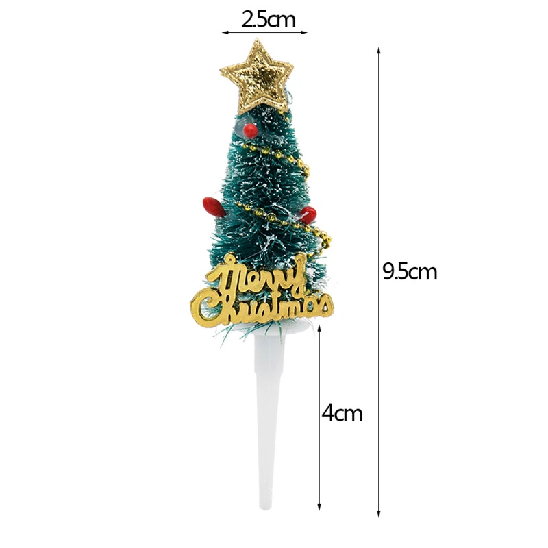 Hot Selling Christmas Tree Cake Topper for Decoration