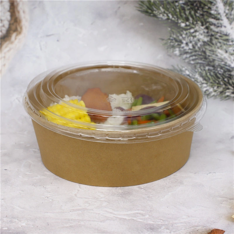 Eco-Friendly Kraft Paper Food Packaging Container Soup Container Salad 32 Oz Soulp Bowls