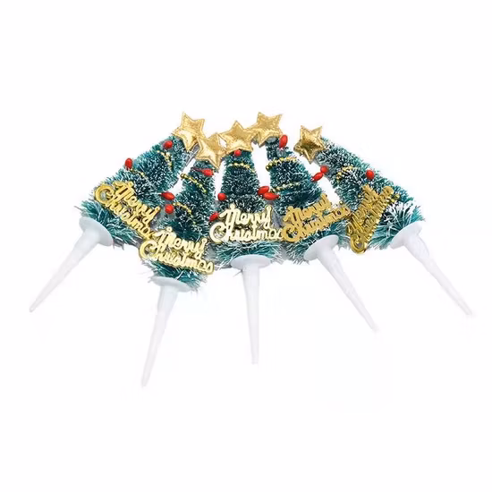 장식용 뜨거운 판매 크리스마스 트리 케이크 토퍼